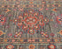 9 Feet Gray Kazak Afghan Hand Knotted Wool Runner Rug