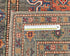 9 Feet Gray Kazak Afghan Hand Knotted Wool Runner Rug