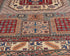 6x8 Beige Kazak Afghan Hand Knotted Geometric Wool Area Rug