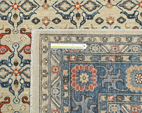 9x12 Zeigler Gray Afghan Hand Knotted Wool Area Rug