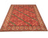 5x7 Rusty Red Ersari Afghan Hand Knotted Veg Dye Wool Area Rug
