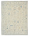 Beige 9x12 Ft Oushak Turkish Hand Knotted Traditional Soft Wool Area Rug