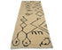 8 Feet Moroccan Beige Hand Woven Wool Runner Rug