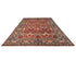 9x12 Red Blue Aryana Afghan Hand Knotted Veg Dye Wool Area Rug