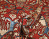 9x12 Red Blue Aryana Afghan Hand Knotted Veg Dye Wool Area Rug