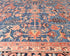 9x12 Blue Aryana Afghan Hand Knotted Veg Dye Wool Area Rug