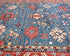 8x10 Blue Red Aryana Afghan Hand Knotted Veg Dye Wool Area Rug