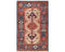 3x5 Beige Blue Aryana Afghan Hand Knotted Veg Dye Wool Area Rug