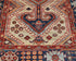 3x5 Beige Blue Aryana Afghan Hand Knotted Veg Dye Wool Area Rug