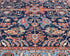 Alfombra afgana Aryana azul de lana teñida con tinte vegetal, anudada a mano, 9 x 12 pulgadas