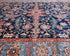 Alfombra afgana Aryana azul de lana teñida con tinte vegetal, anudada a mano, 9 x 12 pulgadas