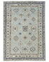 5x7 Kazak Gray Afghan Hand Knotted Traditional Wool Area Rug