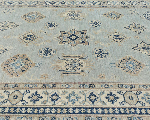 5x7 Kazak Gray Afghan Hand Knotted Traditional Wool Area Rug