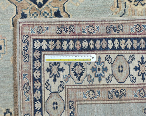5x7 Kazak Gray Afghan Hand Knotted Traditional Wool Area Rug
