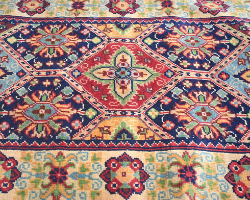 2x5 Yousafi Multicolor Afghan Hand Knotted Wool Area Rug