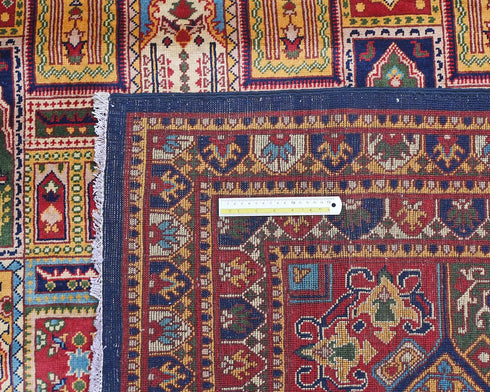 13x16 Yousafi Multicolor Afghan Hand Knotted Wool Area Rug