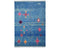 8x11 Moroccan Blue Hand Woven Wool Area Rug
