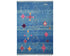 8x11 Moroccan Blue Hand Woven Wool Area Rug