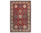Red 6x9 Kazak Afghan Hand Knotted Geometric Wool Area Rug