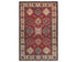 Red 6x9 Kazak Afghan Hand Knotted Geometric Wool Area Rug