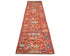 12 Ft Rust Aryana Afghan Hand Knotted Veg Dye Wool Runner Rug