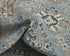 10 Feet Light Blue Kazak Afghan Hand Knotted Geometric Wool Runner Rug