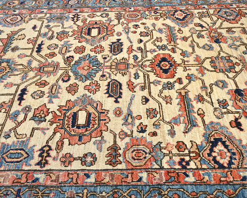 5x7 Beige Aryana Afghan Hand Knotted Veg Dye Wool Area Rug
