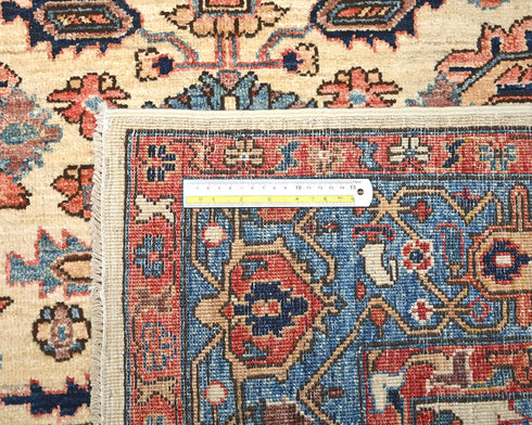5x7 Beige Aryana Afghan Hand Knotted Veg Dye Wool Area Rug