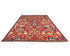 9x12 Red Aryana Afghan Hand Knotted Veg Dye Wool Area Rug