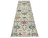12 Ft Silver Gray Aryana Afghan Hand Knotted Veg Dye Wool Runner Rug