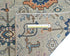 12 Ft Silver Gray Aryana Afghan Hand Knotted Veg Dye Wool Runner Rug