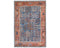 6x9 Blue Rust Aryana Afghan Hand Knotted Veg Dye Wool Area Rug