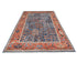 6x9 Blue Rust Aryana Afghan Hand Knotted Veg Dye Wool Area Rug