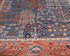 6x9 Blue Rust Aryana Afghan Hand Knotted Veg Dye Wool Area Rug