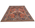 8x10 Rust Blue Aryana Afghan Hand Knotted Veg Dye Wool Area Rug