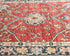 Alfombra afgana Aryana roja de lana teñida con vegetales, anudada a mano, de 3,6 m