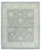 Gray Oushak Turkish Handmade Oriental Soft Wool 8x10 Area Rug