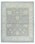Gray Oushak Turkish Handmade Oriental Soft Wool 8x10 Area Rug