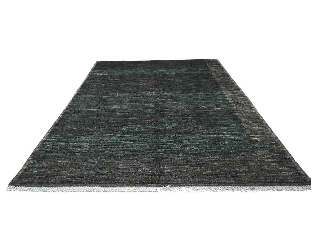 Alfombra marroquí de lana tejida a mano de 10 x 14 pulgadas
