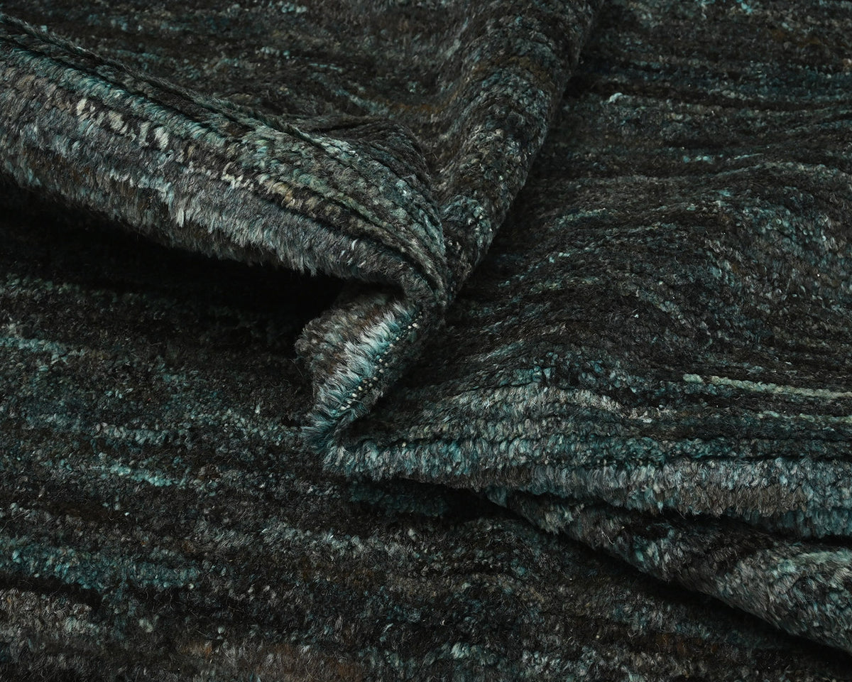 Alfombra marroquí de lana tejida a mano de 10 x 14 pulgadas