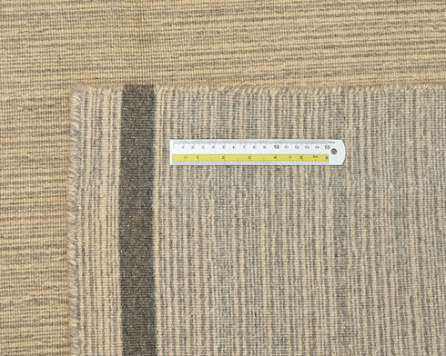 4x6 Vintage Brown Persian Style Distressed Low Pile Wool Kilim Area Rug