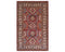 Red 6x8 Kazak Afghan Hand Knotted Geometric Wool Area Rug