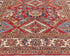 Red 6x8 Kazak Afghan Hand Knotted Geometric Wool Area Rug