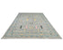 9x12 Gray Khurgeen Afghan Hand Knotted Wool Area Rug
