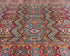 6x9 Ft Multicolor Kazak Afghan Hand Knotted Geometric Wool Area Rug