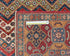 6x9 Ft Multicolor Kazak Afghan Hand Knotted Geometric Wool Area Rug