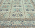 6x9 Kazak Light Blue Afghan Hand Knotted Geometric Wool Area Rug