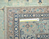 6x9 Kazak Light Blue Afghan Hand Knotted Geometric Wool Area Rug