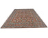 8x11 Brown Kazak Afghan Hand Knotted Geometric Wool Area Rug