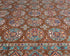 8x11 Brown Kazak Afghan Hand Knotted Geometric Wool Area Rug